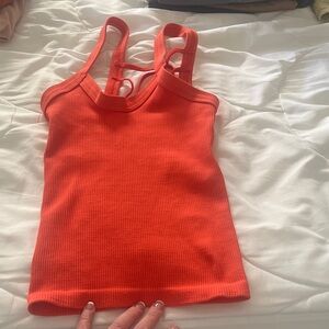Free people xs tank nwot in orange